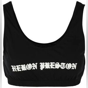 BNWT Heron Preston Black “Gothic Tank” Crop Top